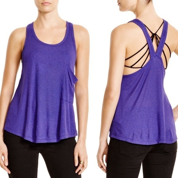 Free People Hot Pocket Loose purple Tank - Picture 1 of 8